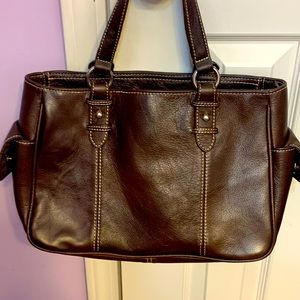 American Leather Brown Leather Handbag